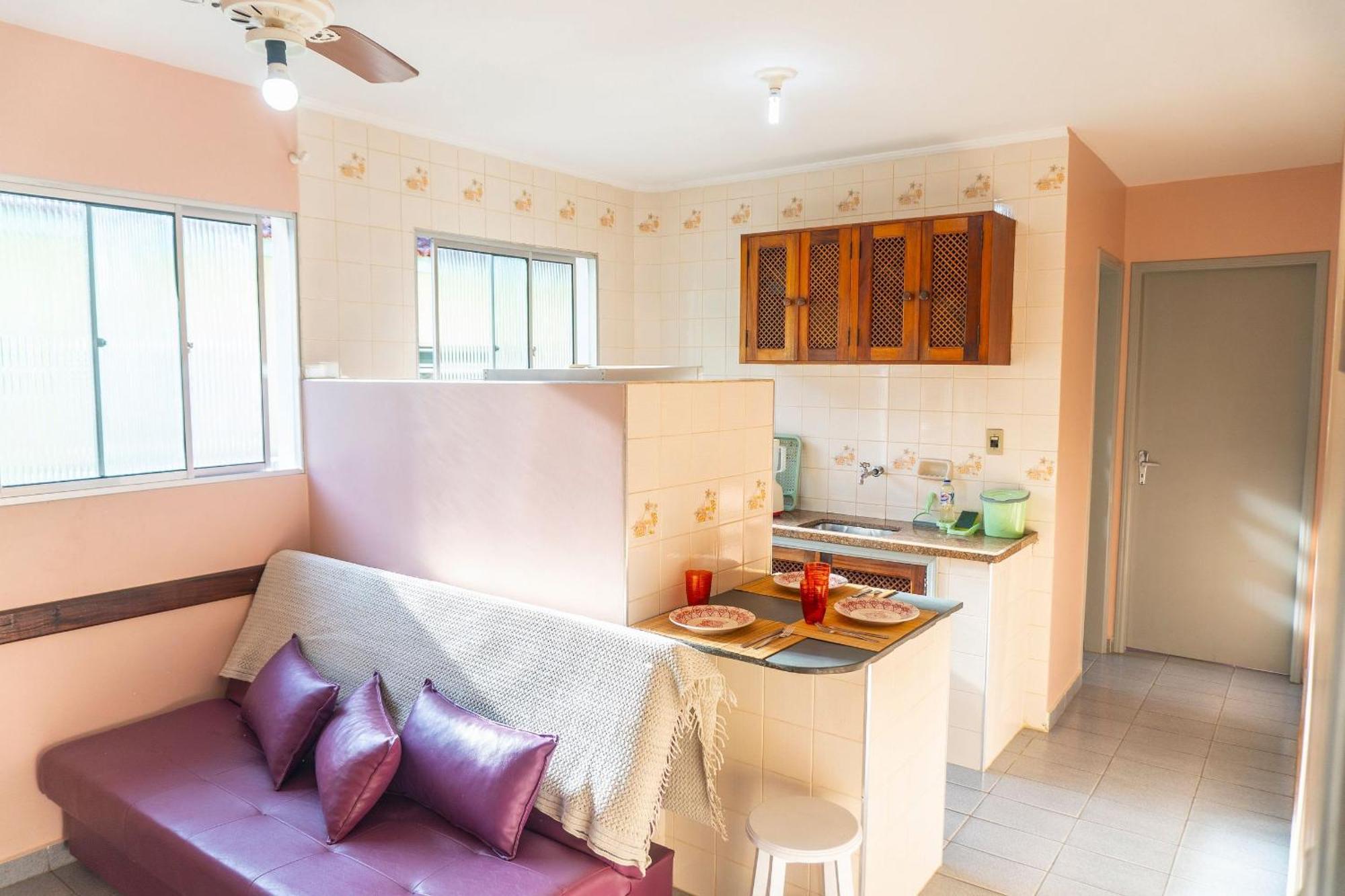 Apartamentos Incriveis Primeira Quadra Mar Wifi ウバトゥバ エクステリア 写真