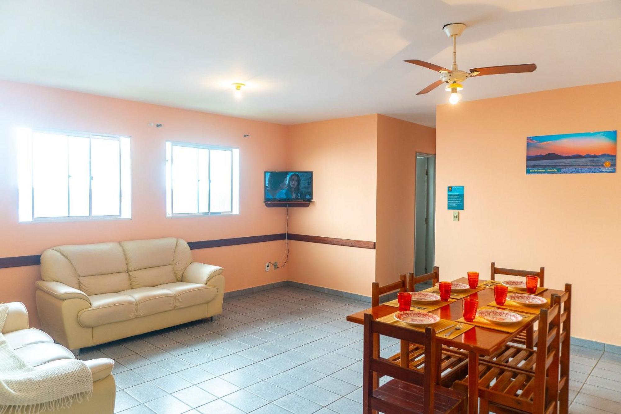 Apartamentos Incriveis Primeira Quadra Mar Wifi ウバトゥバ エクステリア 写真