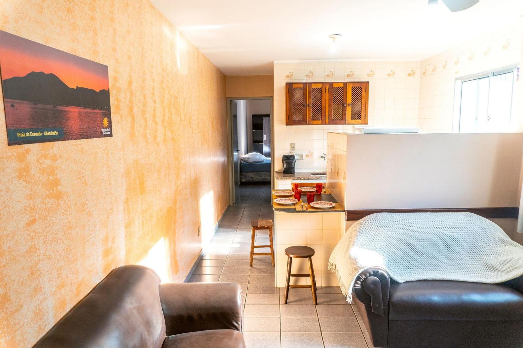 Apartamentos Incriveis Primeira Quadra Mar Wifi ウバトゥバ エクステリア 写真