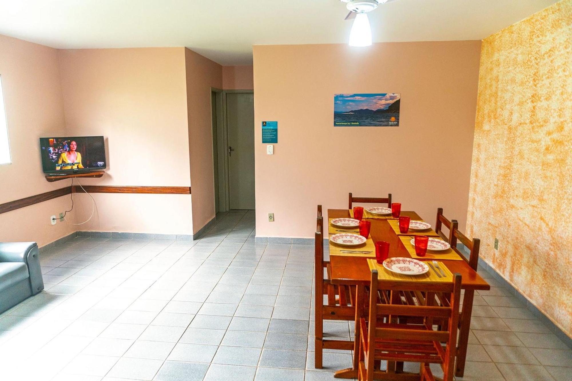 Apartamentos Incriveis Primeira Quadra Mar Wifi ウバトゥバ エクステリア 写真