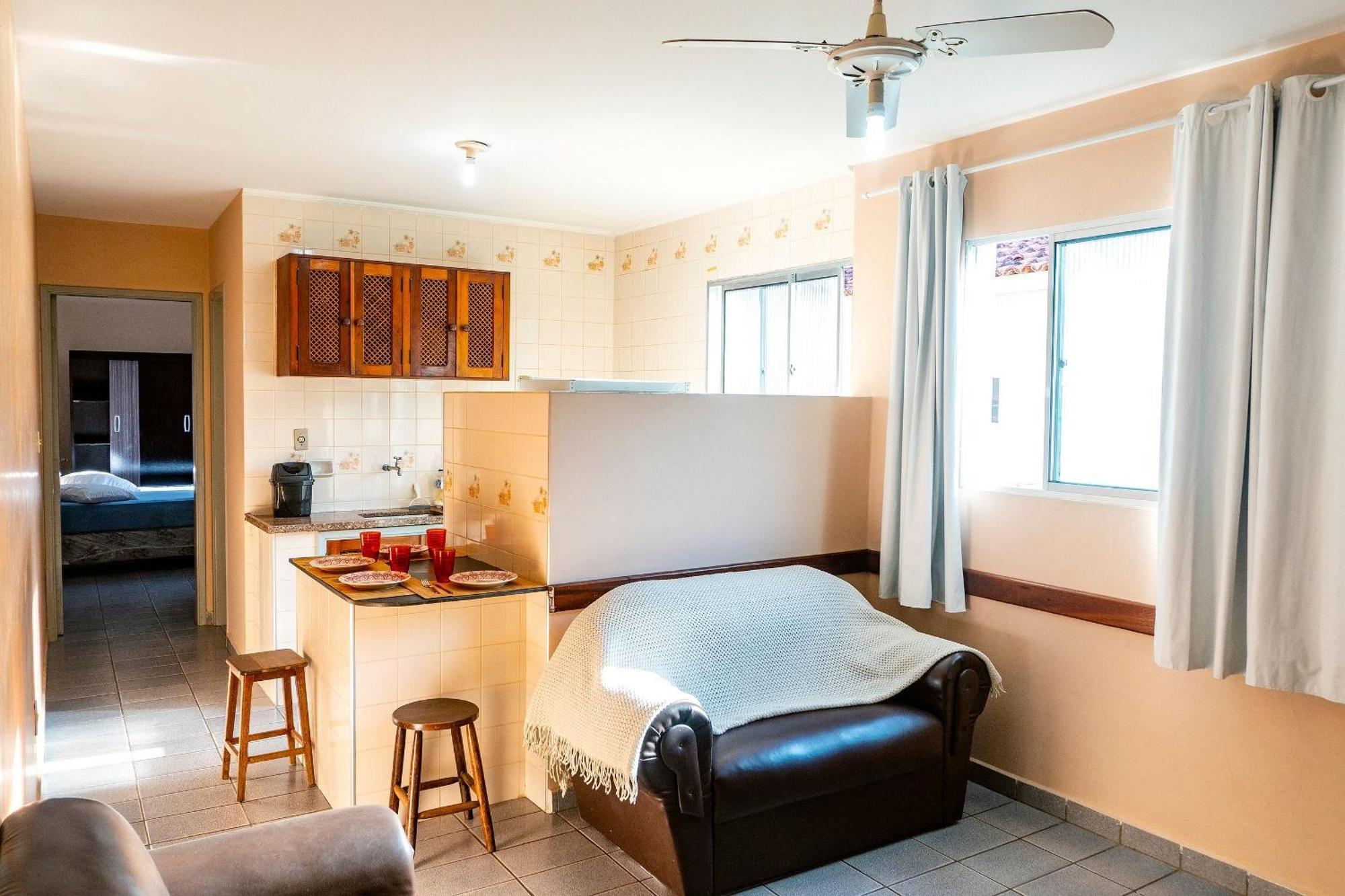 Apartamentos Incriveis Primeira Quadra Mar Wifi ウバトゥバ エクステリア 写真